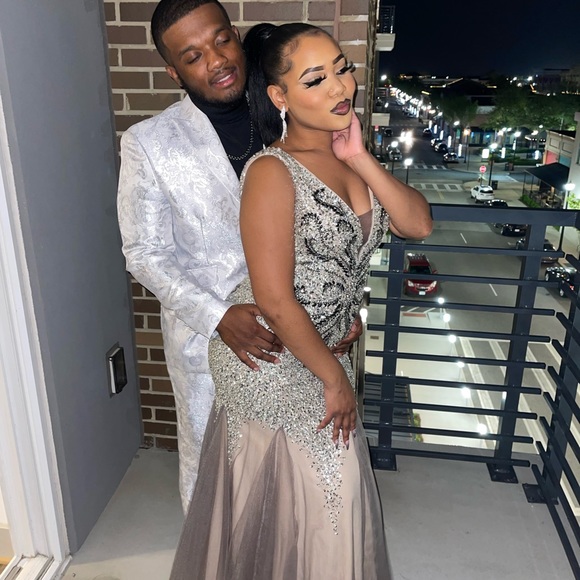 Silver Prom Dress! - Picture 3 of 4